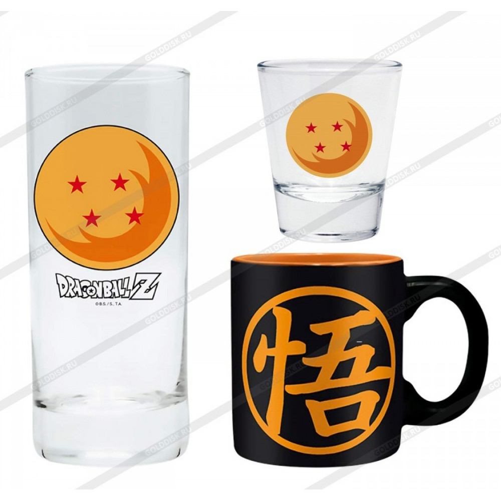 Набор подарочный Dragon Ball Dragon Ball Бокал 290ml+Рюмка 50ml+Кружка 110ml ABYPCK130