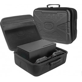 Сумка жесткая для консоли и геймпадов Xbox Series X чёрная